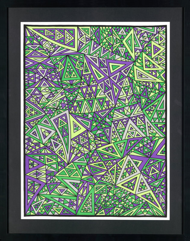 Cuadro abstracto geométrico llamado 